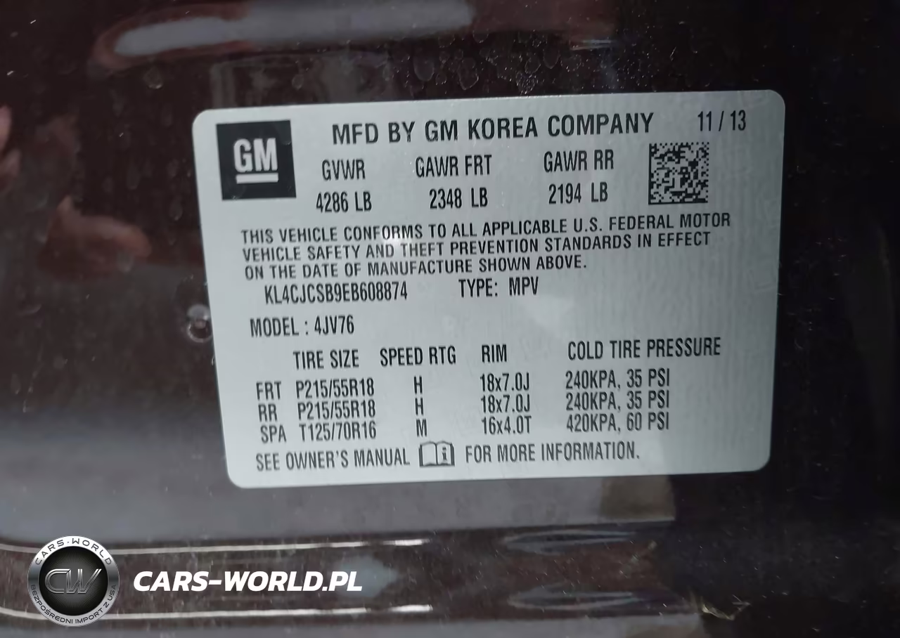 2014 Buick Encore Leather VIN:KL4CJCSB9EB608874 - 9