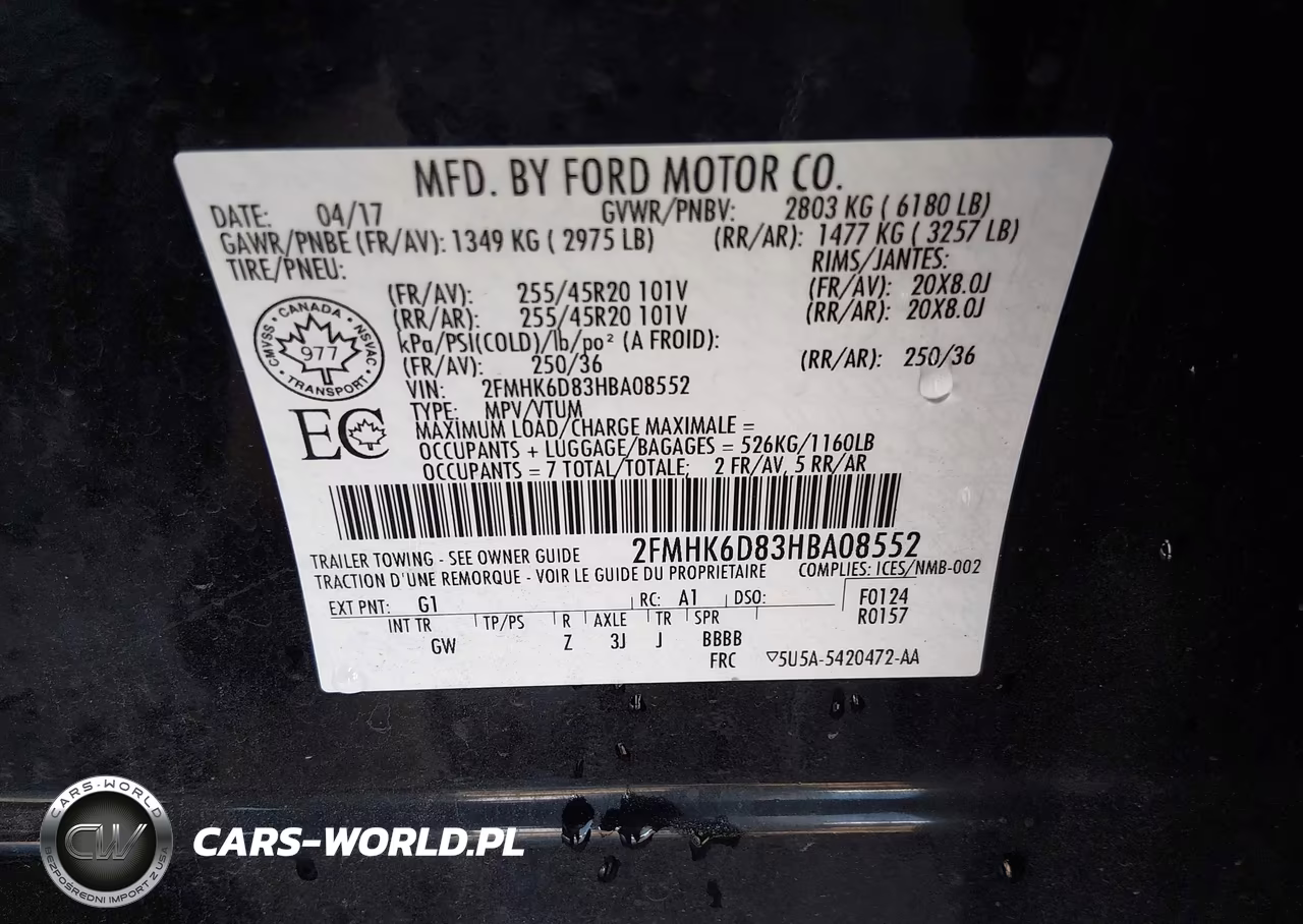 2017 Ford Flex Limited VIN:2FMHK6D83HBA08552 - 9