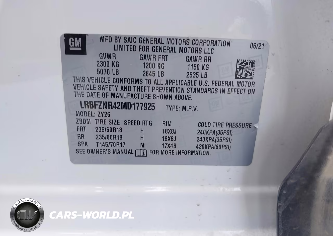 2021 Buick Envision Fwd Essence VIN:LRBFZNR42MD177925 - 9