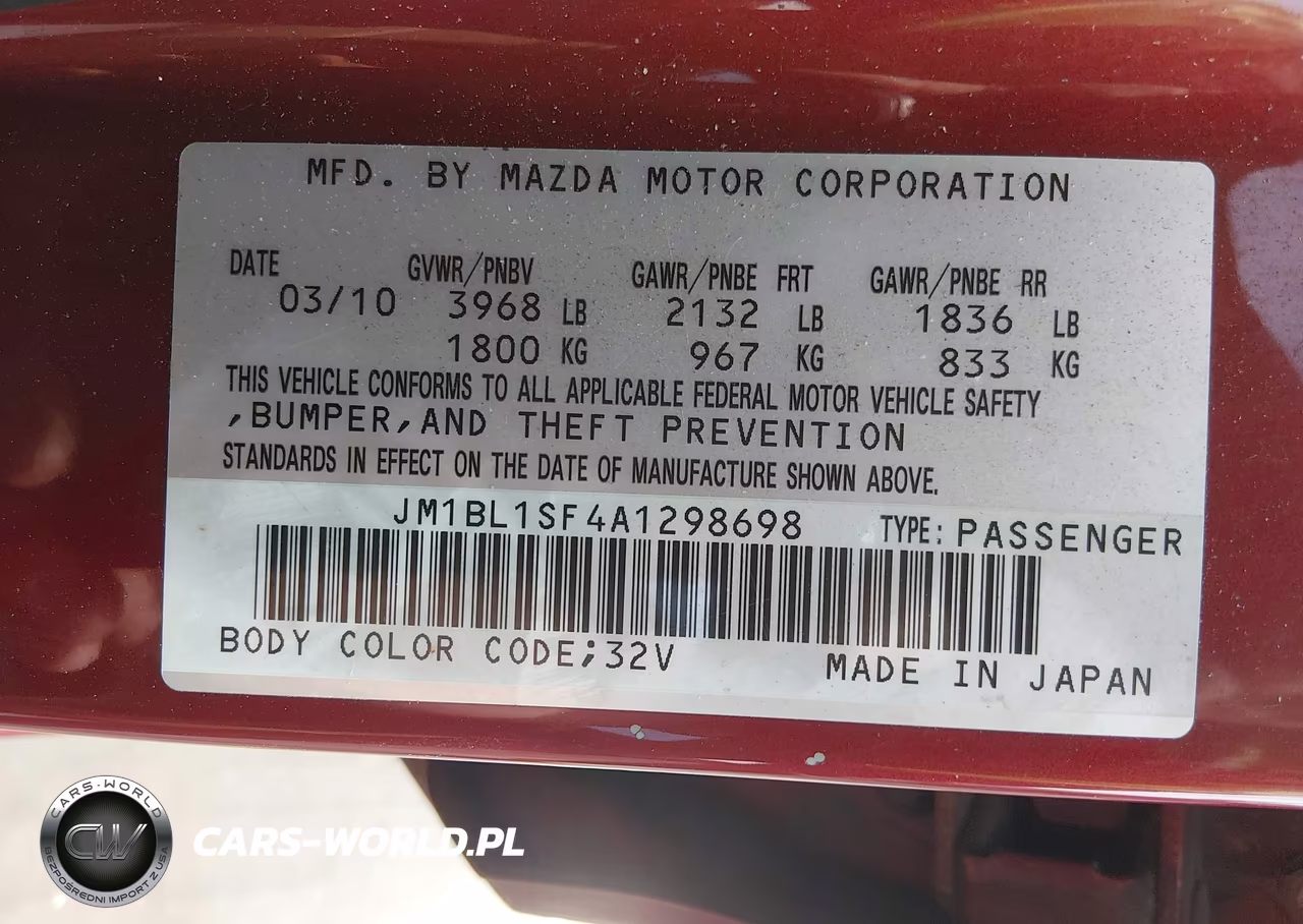 2010 Mazda Mazda3 I Touring VIN:JM1BL1SF4A1298698 - 9