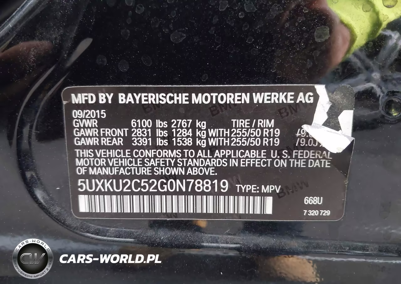 2016 BMW X6 xDrive35I VIN:5UXKU2C52G0N78819 - 9