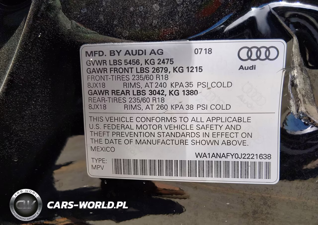 2018 Audi Q5 2.0T Premium-2.0T Tech Premium VIN:WA1ANAFY0J2221638 - 9