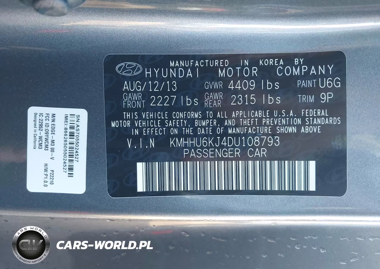 2013 Hyundai Genesis 3.8 Track VIN:KMHHU6KJ4DU108793 - 9