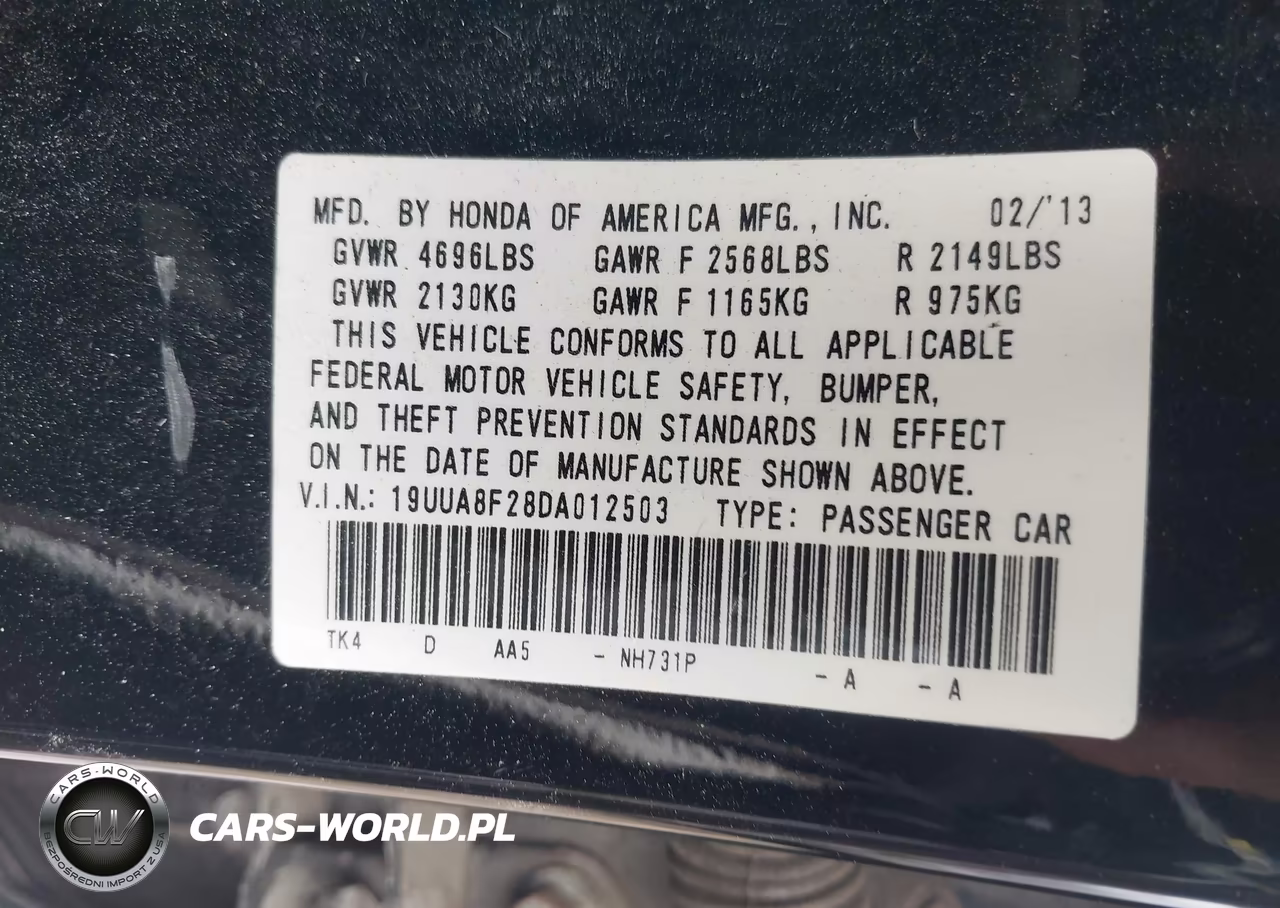2013 Acura Tl 3.5 VIN:19UUA8F28DA012503 - 9