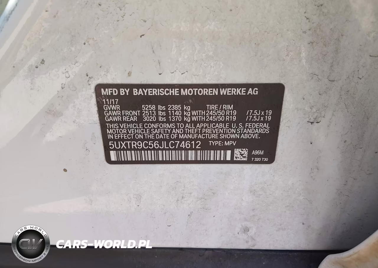 2018 BMW X3 xDrive30I VIN:5UXTR9C56JLC74612 - 9
