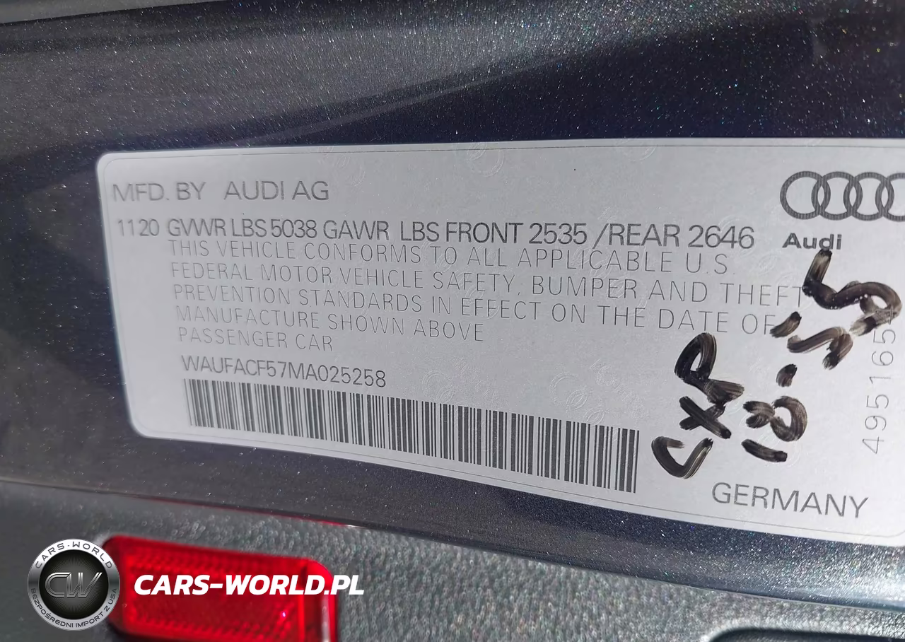 2021 Audi A5 Sportback Premium Plus 45 Tfsi Quattro S Tronic VIN:WAUFACF57MA025258 - 9