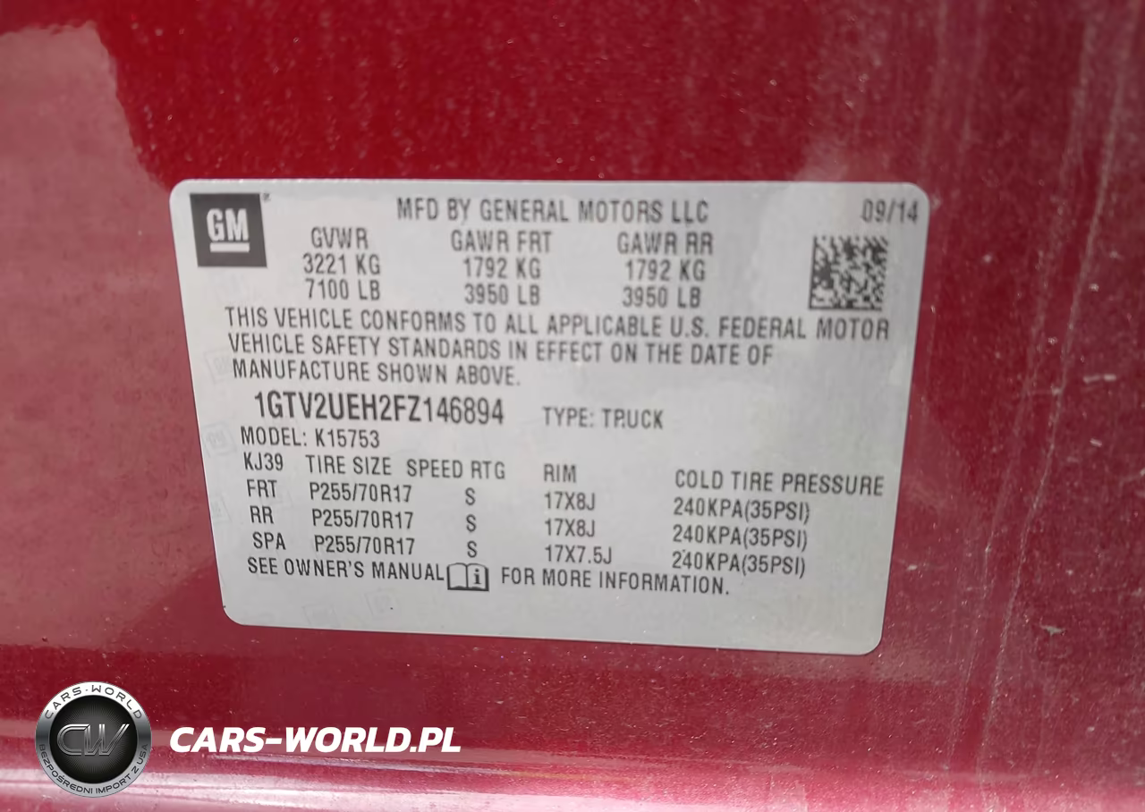 2015 GMC Sierra K1500 Sle VIN:1GTV2UEH2FZ146894 - 9