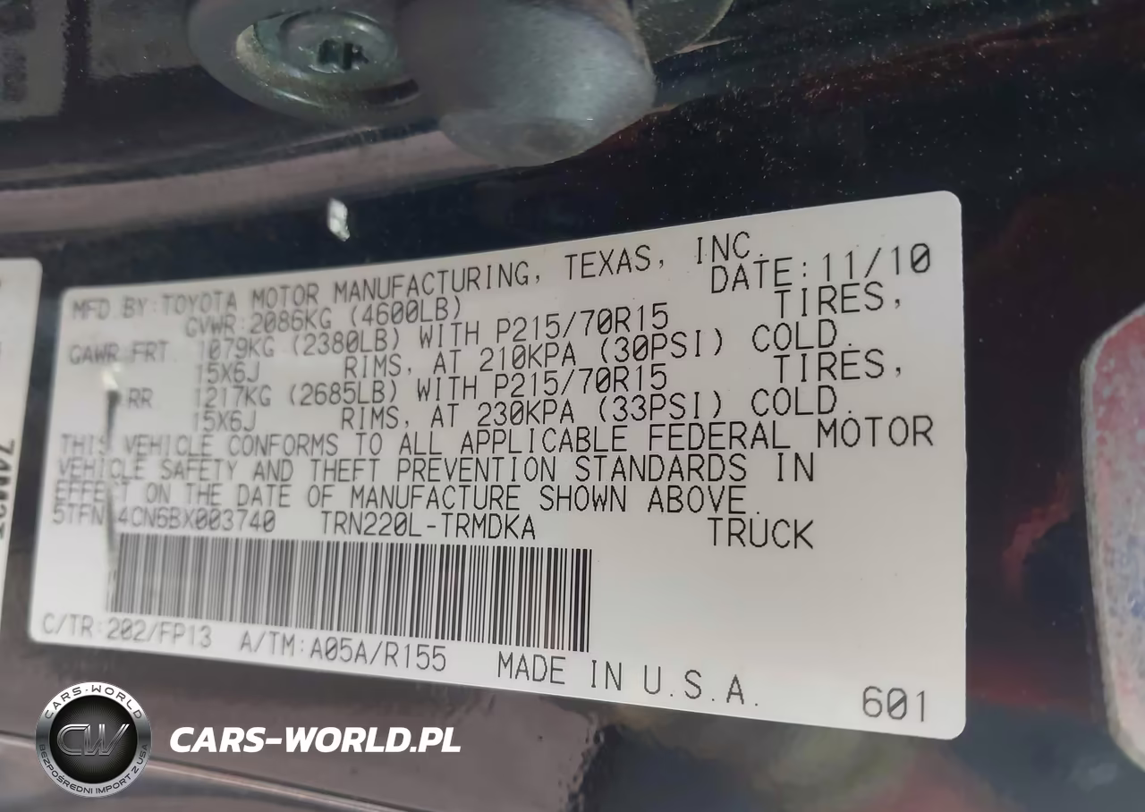 2011 Toyota Tacoma VIN:5TFNX4CN6BX003740 - 9