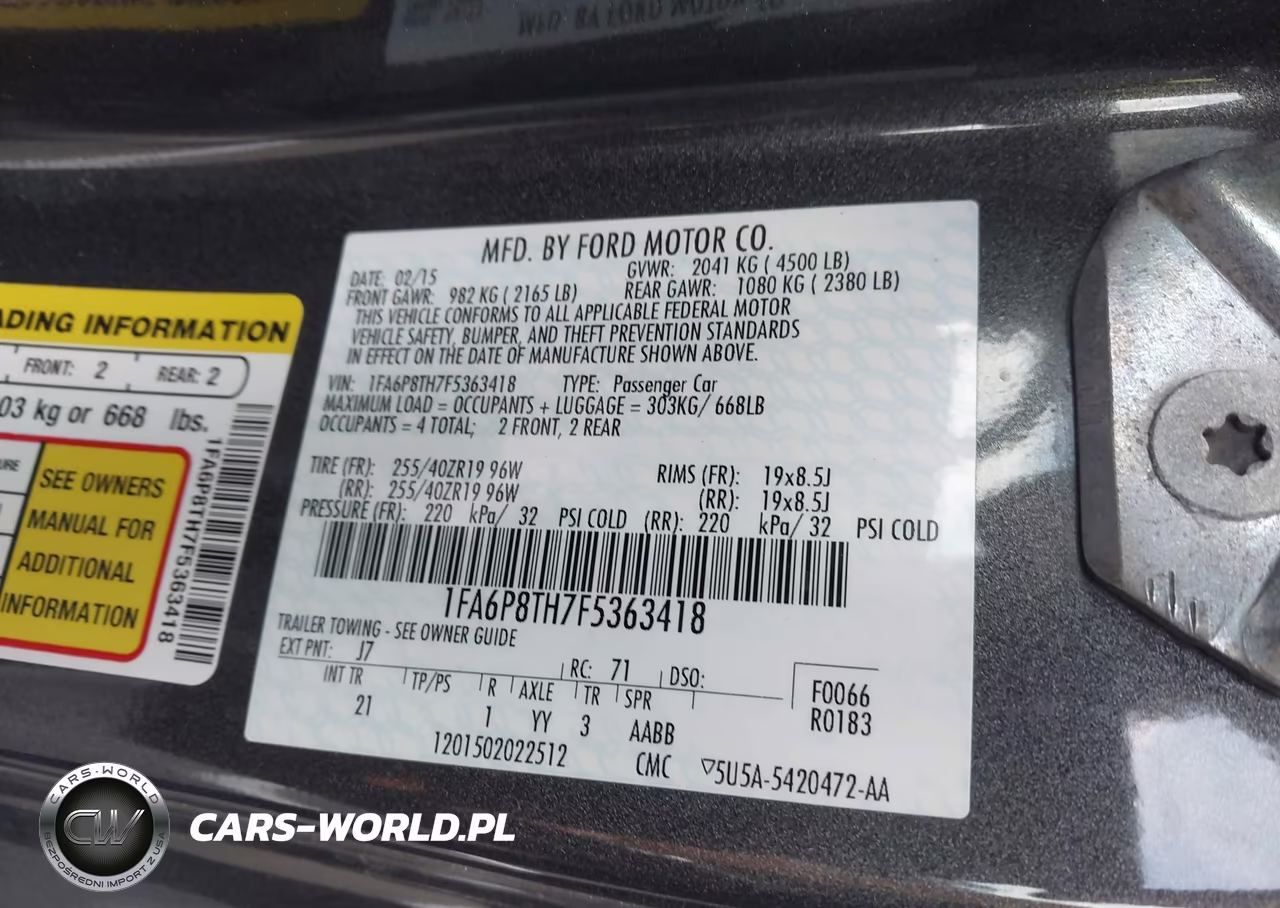 2015 Ford Mustang Ecoboost VIN:1FA6P8TH7F5363418 - 9
