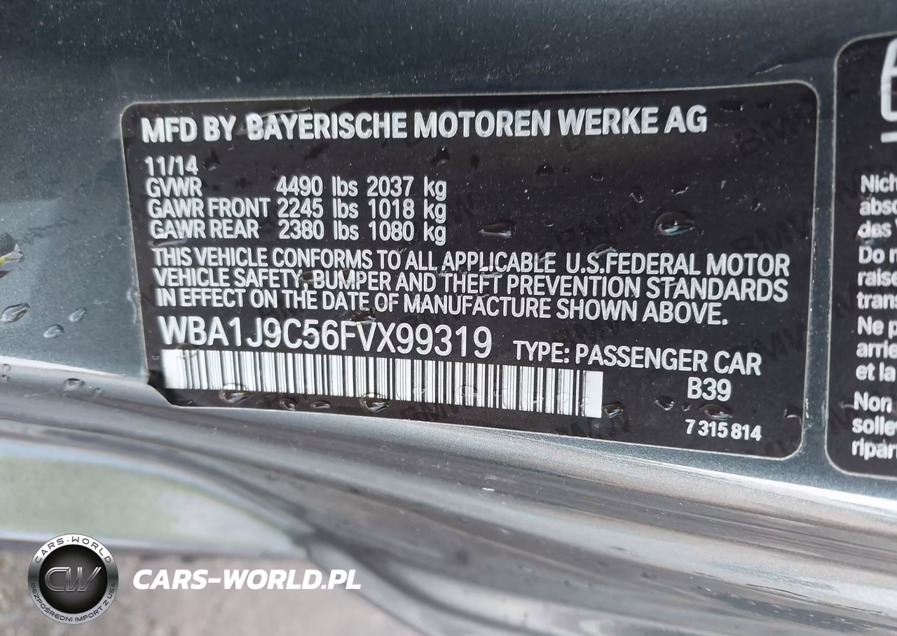2015 BMW M235 xDrive VIN:WBA1J9C56FVX99319 - 9