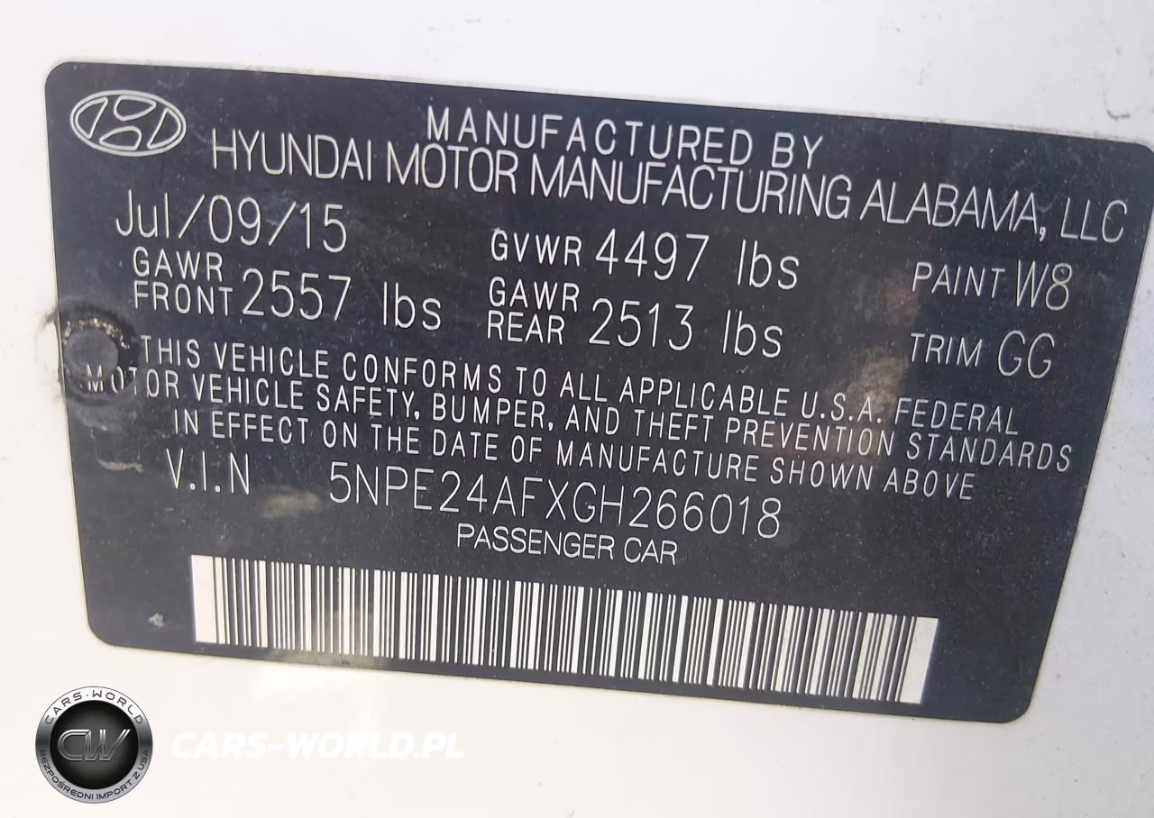 2016 Hyundai Sonata Se VIN:5NPE24AFXGH266018 - 9
