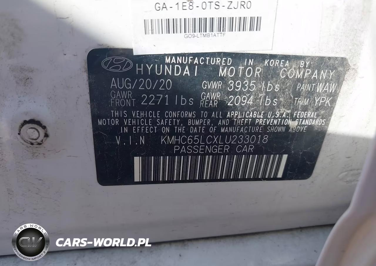 2020 Hyundai Ioniq Hybrid Blue VIN:KMHC65LCXLU233018 - 9
