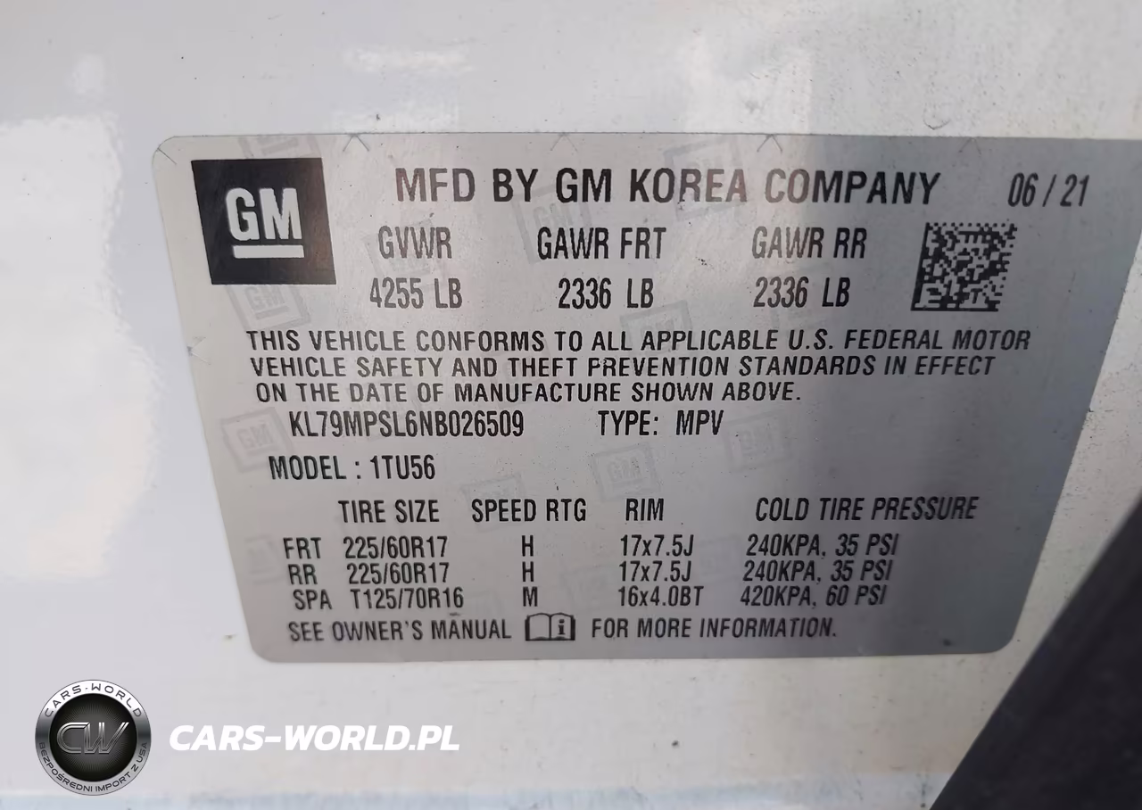 2022 Chevrolet Trailblazer Fwd Lt VIN:KL79MPSL6NB026509 - 9
