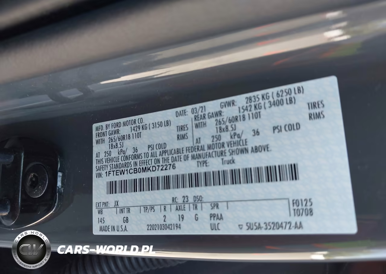 2021 Ford F-150 Xl VIN:1FTEW1CB0MKD72276 - 9