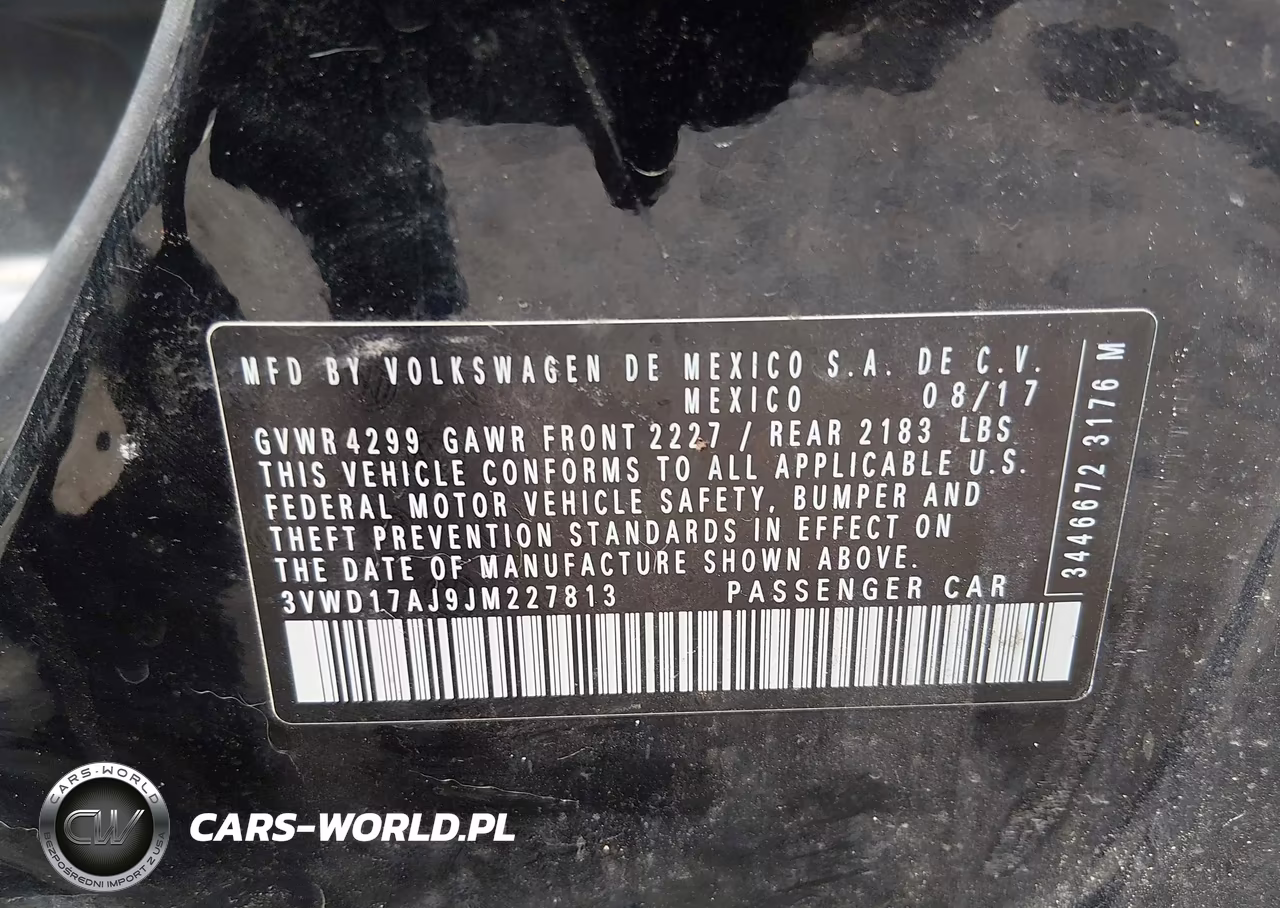 2018 Volkswagen Jetta 1.8T Se Sport VIN:3VWD17AJ9JM227813 - 9