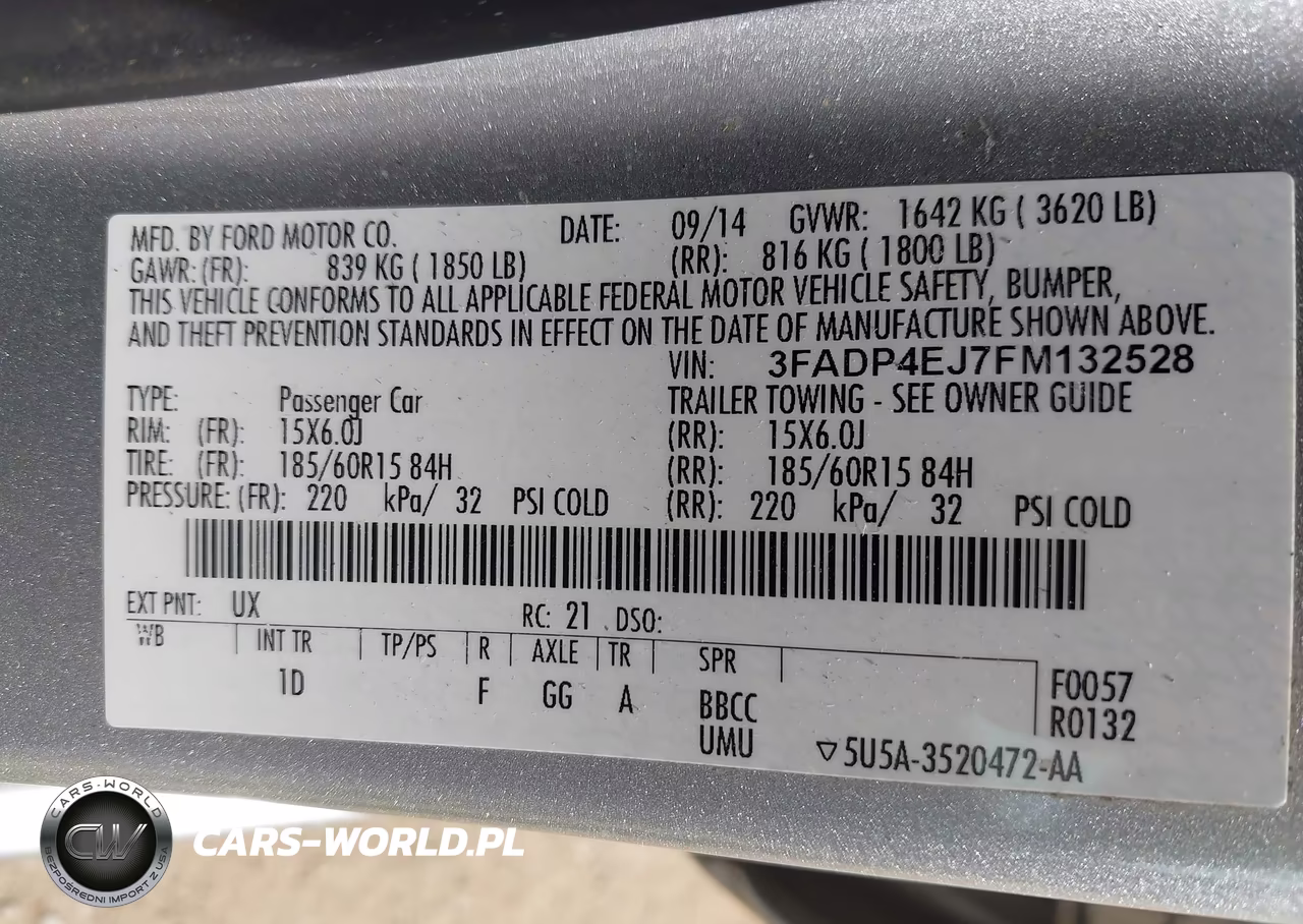 2015 Ford Fiesta Se VIN:3FADP4EJ7FM132528 - 9