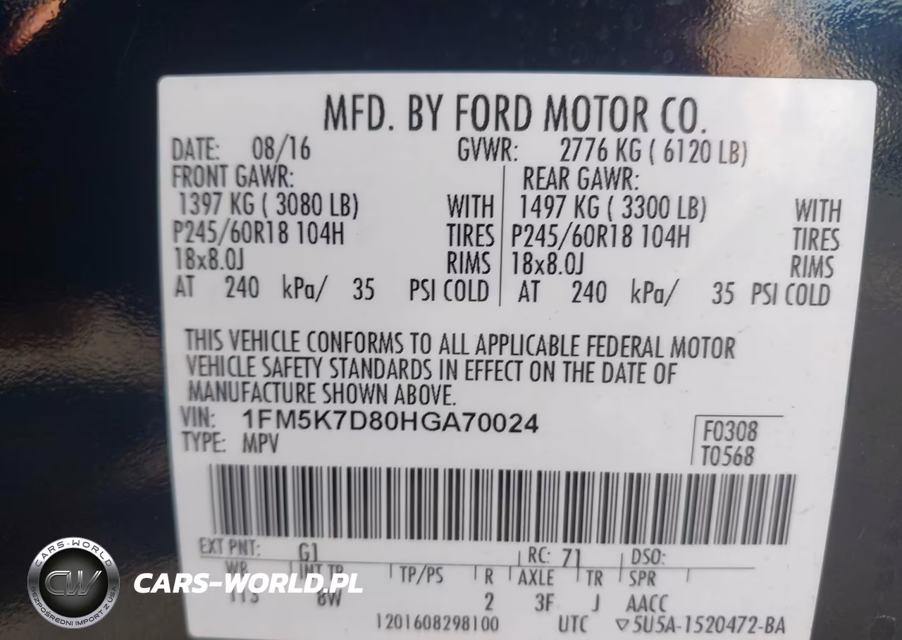 2017 Ford Explorer Xlt VIN:1FM5K7D80HGA70024 - 9