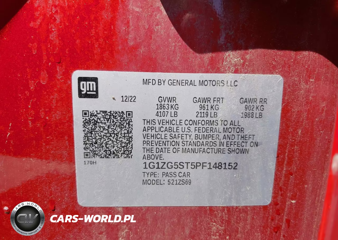 2023 Chevrolet Malibu Fwd Rs VIN:1G1ZG5ST5PF148152 - 9