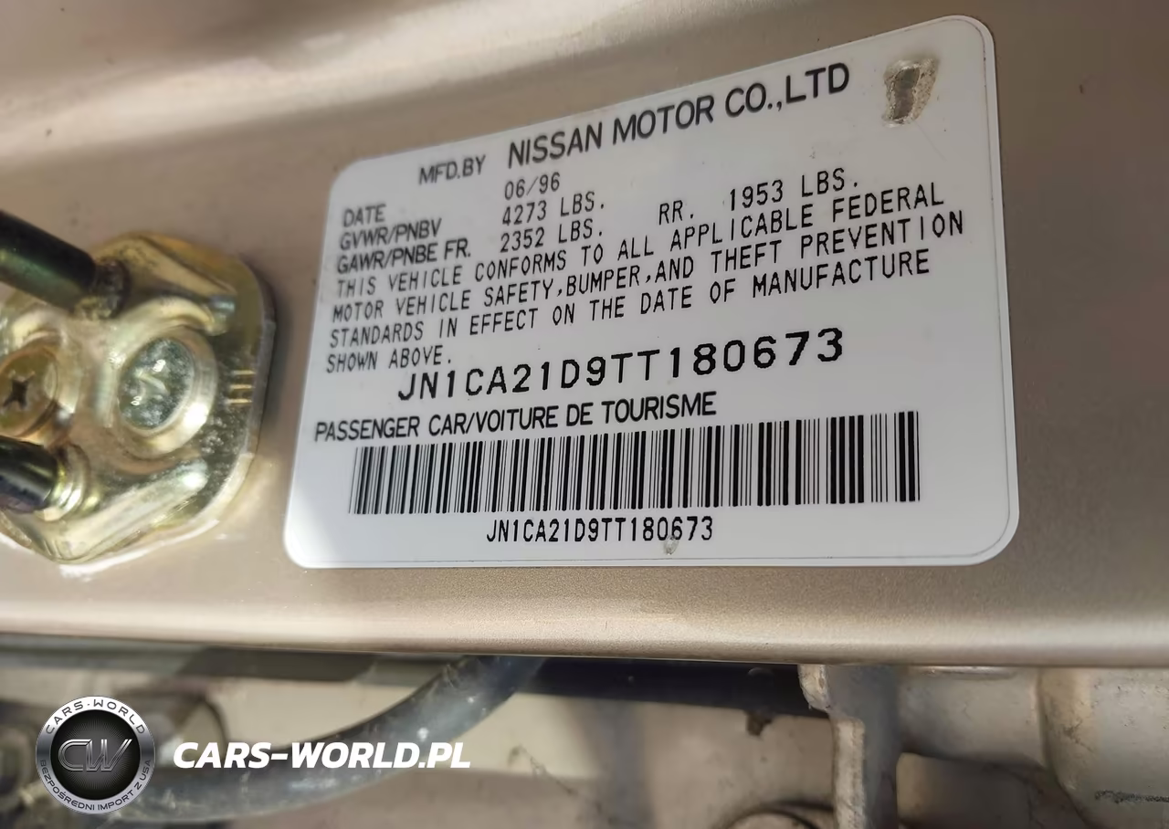 1996 Nissan Maxima Gle-Gxe-Se VIN:JN1CA21D9TT180673 - 9