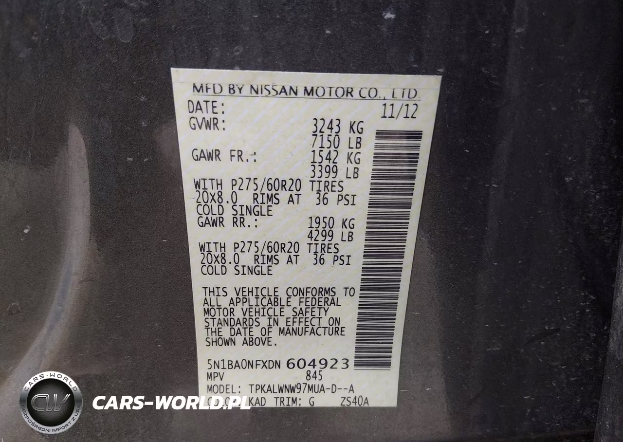 2013 Nissan Armada Platinum VIN:5N1BA0NFXDN604923 - 9