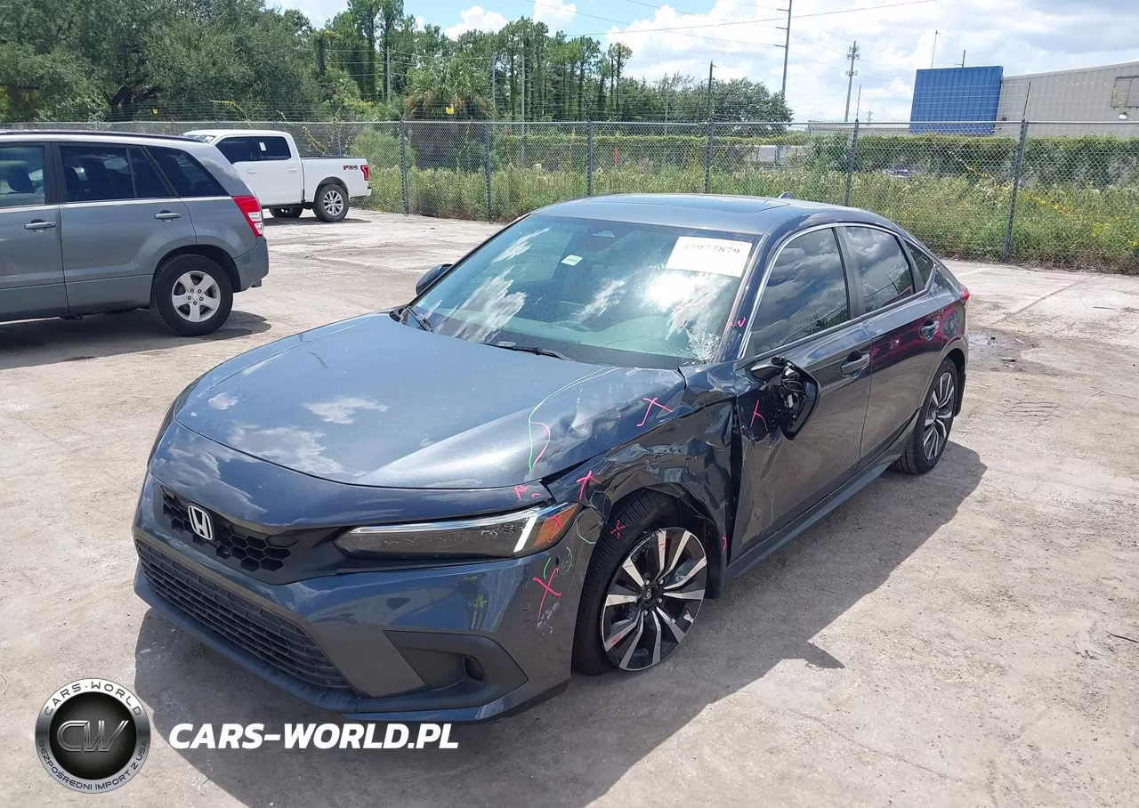 2022 Honda Civic Ex-L VIN:19XFL1H78NE008824 - 2