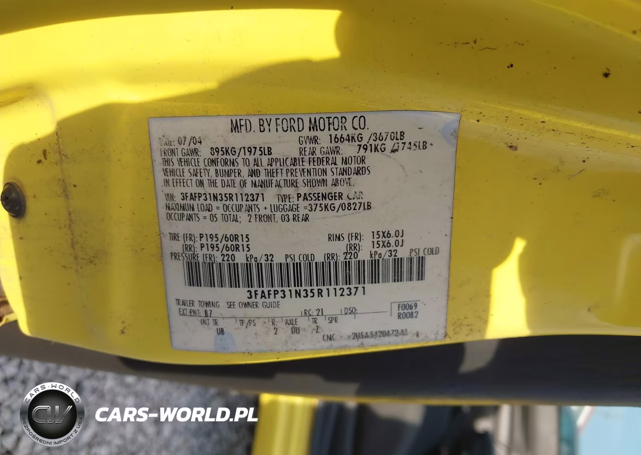 2005 Ford Focus Zx3 VIN:3FAFP31N35R112371 - 9