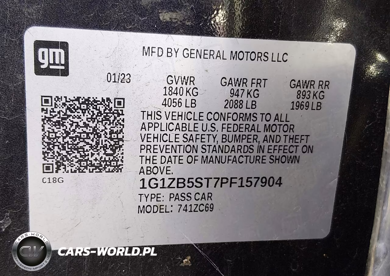 2023 Chevrolet Malibu Fwd Ls VIN:1G1ZB5ST7PF157904 - 9