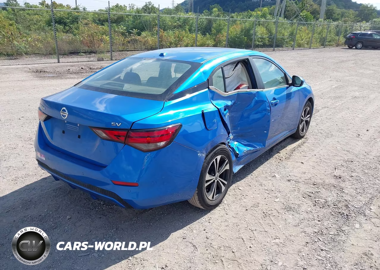 2021 Nissan Sentra Sv Xtronic Cvt VIN:3N1AB8CV4MY296448 - 4