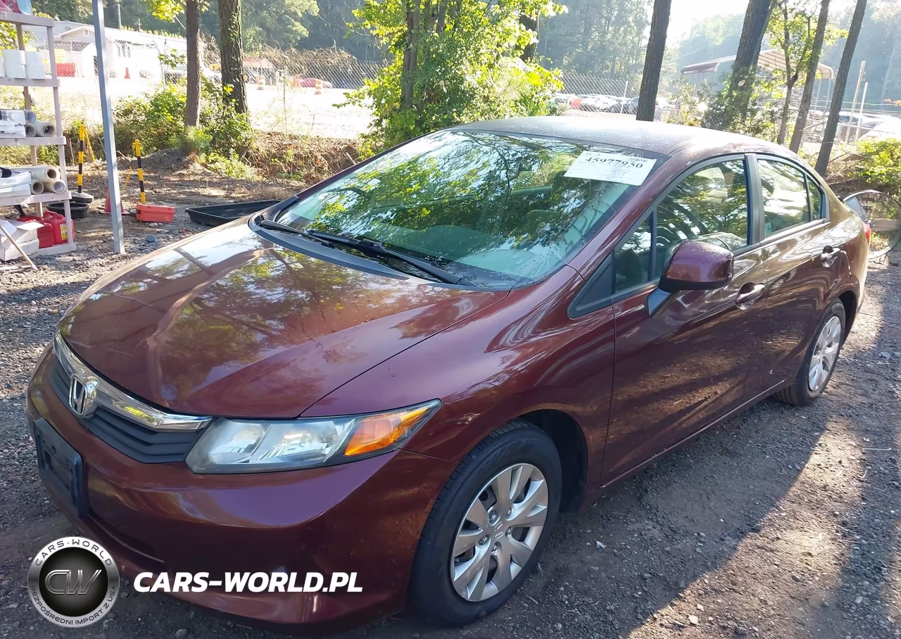 2012 Honda Civic Lx VIN:JHMFB2F57CS003603 - 2