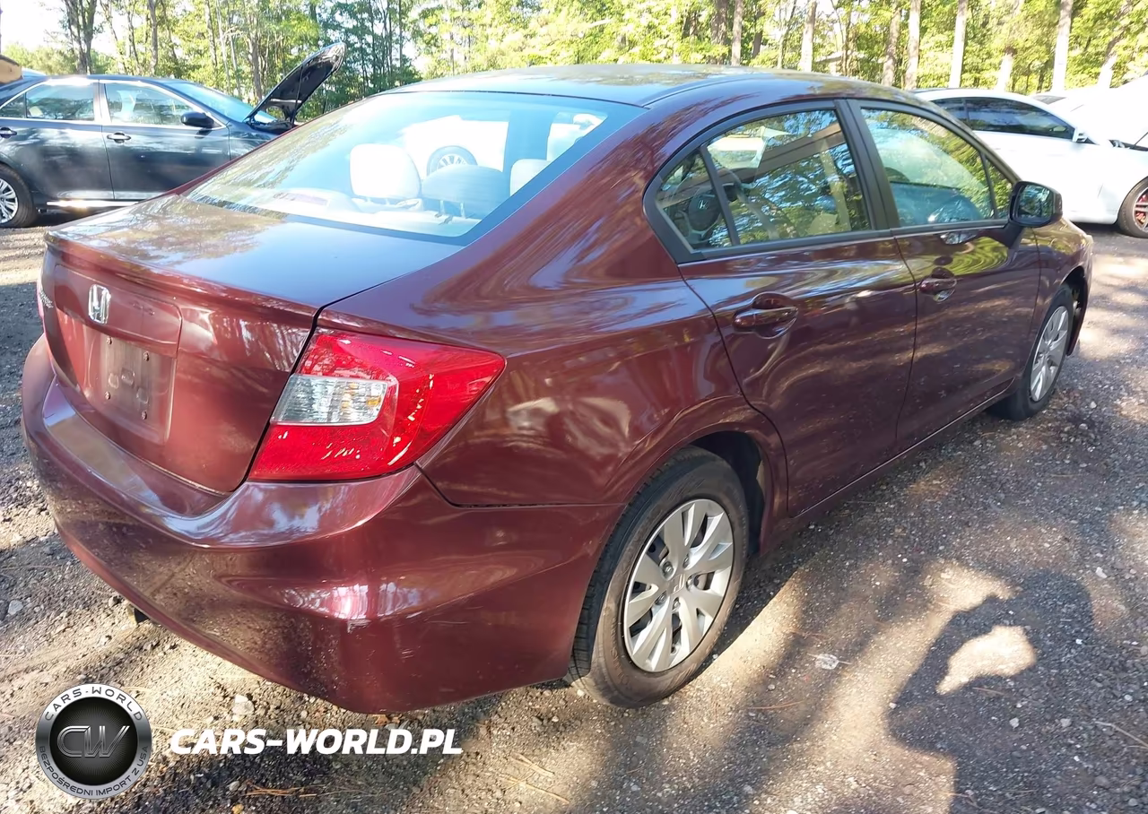 2012 Honda Civic Lx VIN:JHMFB2F57CS003603 - 4