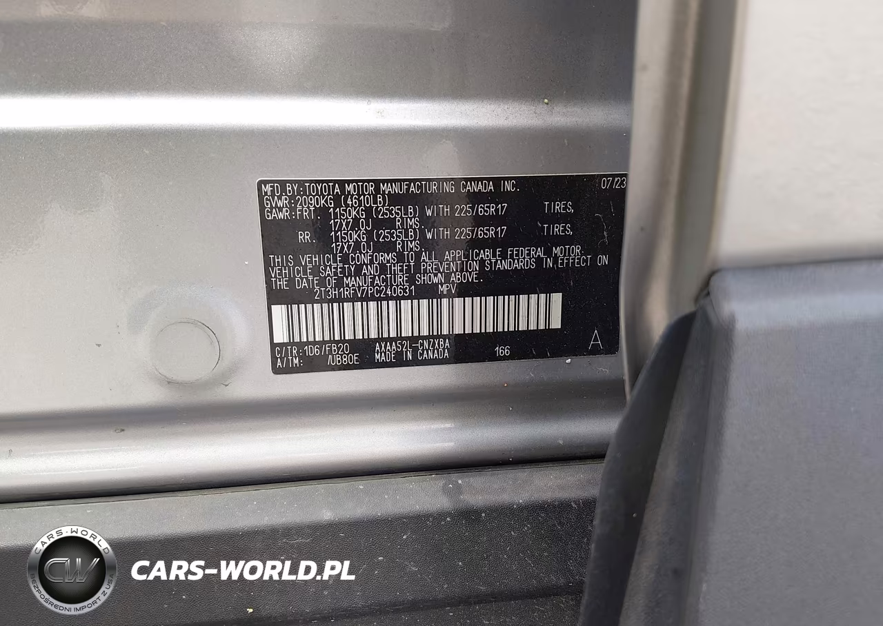 2023 Toyota Rav4 Le VIN:2T3H1RFV7PC240631 - 9
