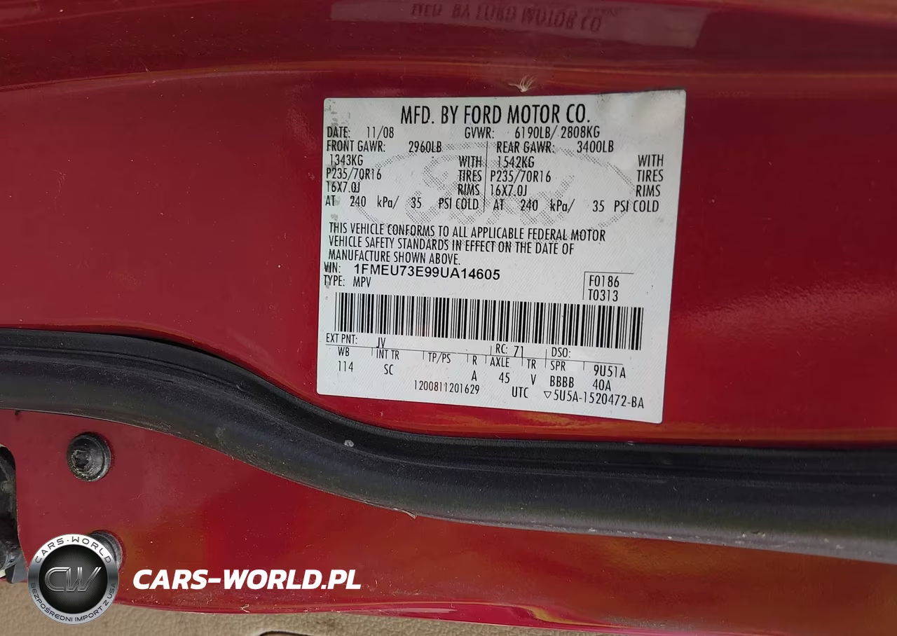 2009 Ford Explorer Xlt VIN:1FMEU73E99UA14605 - 9