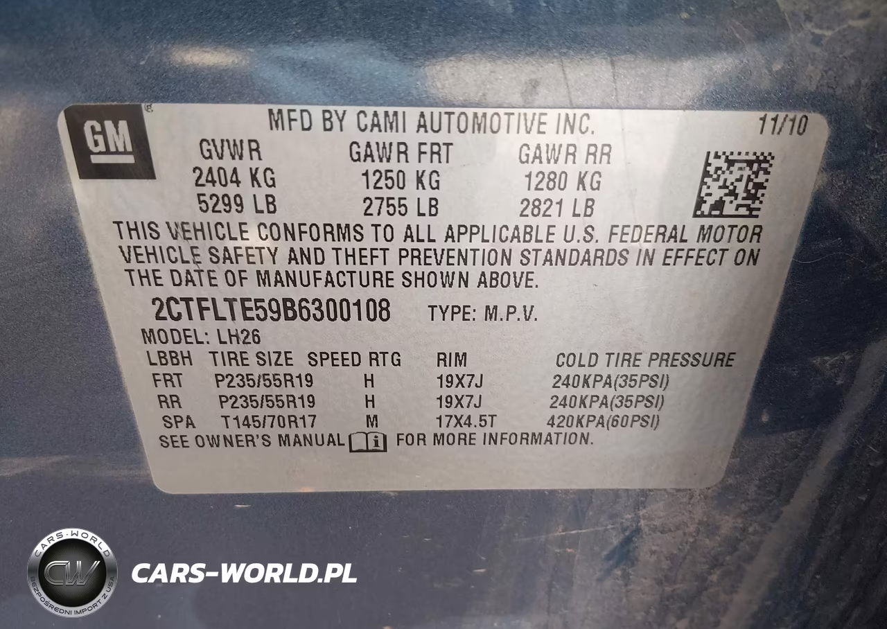 2011 GMC Terrain Sle-2 VIN:2CTFLTE59B6300108 - 9