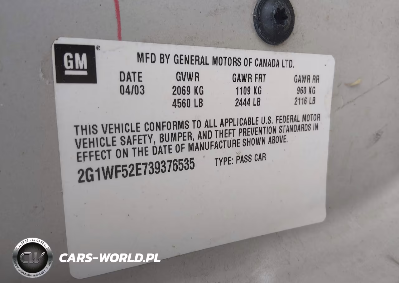 2003 Chevrolet Impala VIN:2G1WF52E739376535 - 9