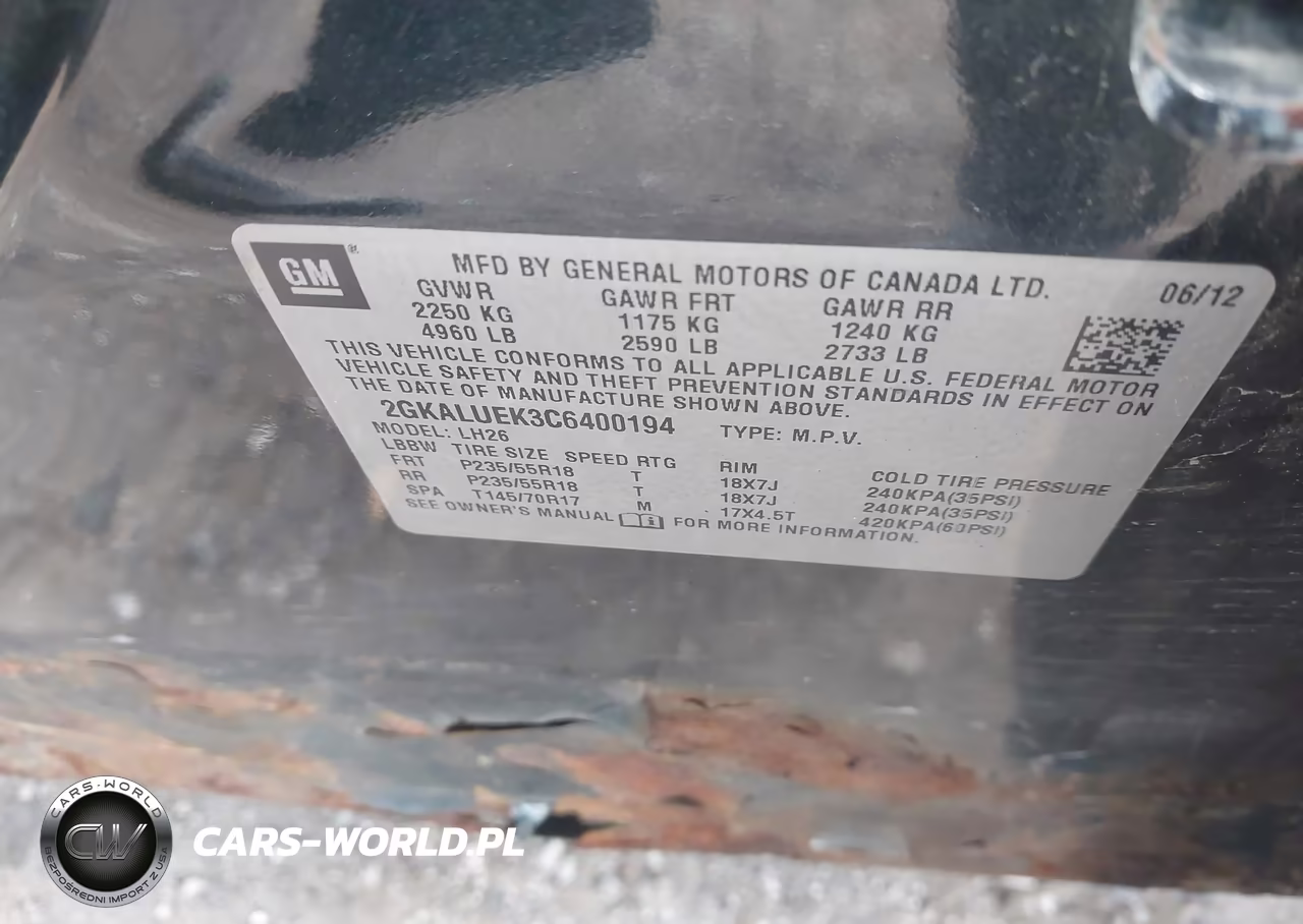 2012 GMC Terrain Slt-1 VIN:2GKALUEK3C6400194 - 9