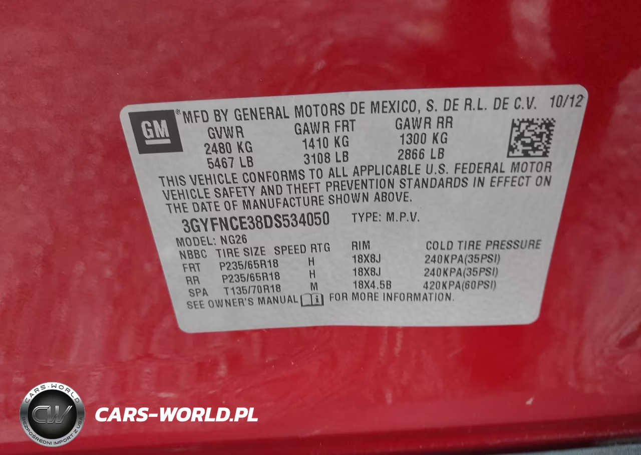 2013 Cadillac Srx Luxury Collection VIN:3GYFNCE38DS534050 - 9