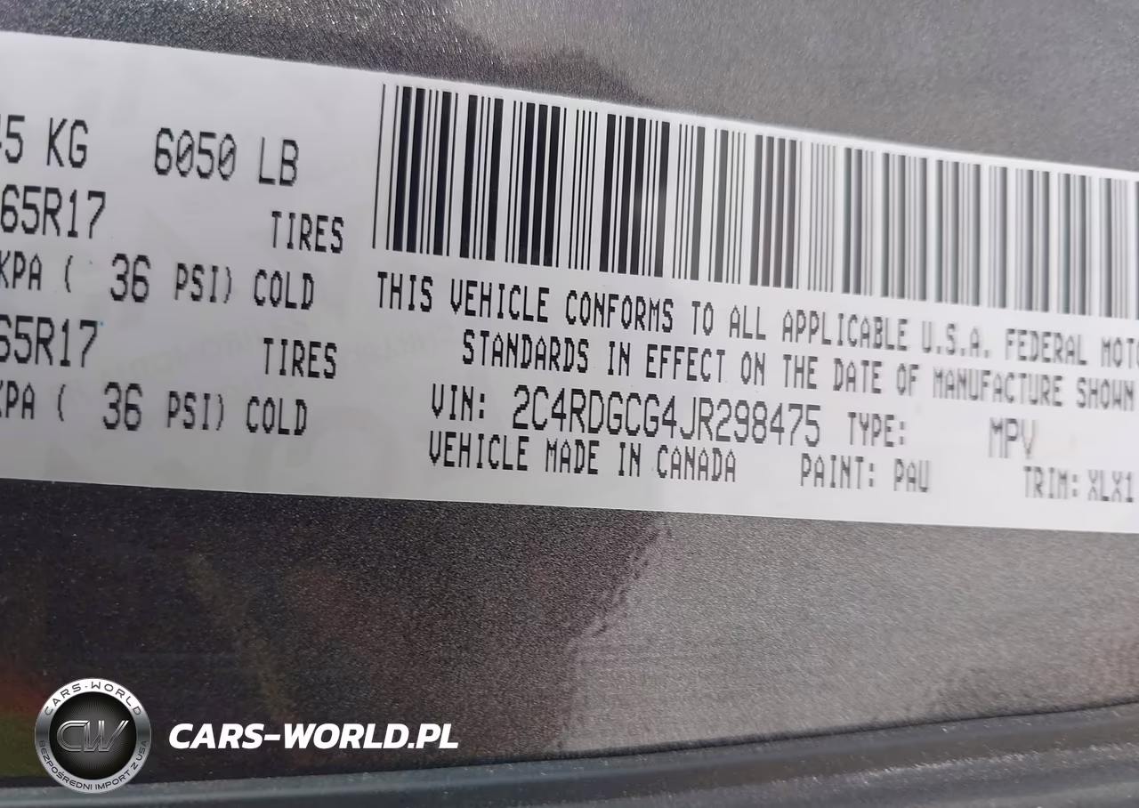 2018 Dodge Grand Caravan Sxt VIN:2C4RDGCG4JR298475 - 9