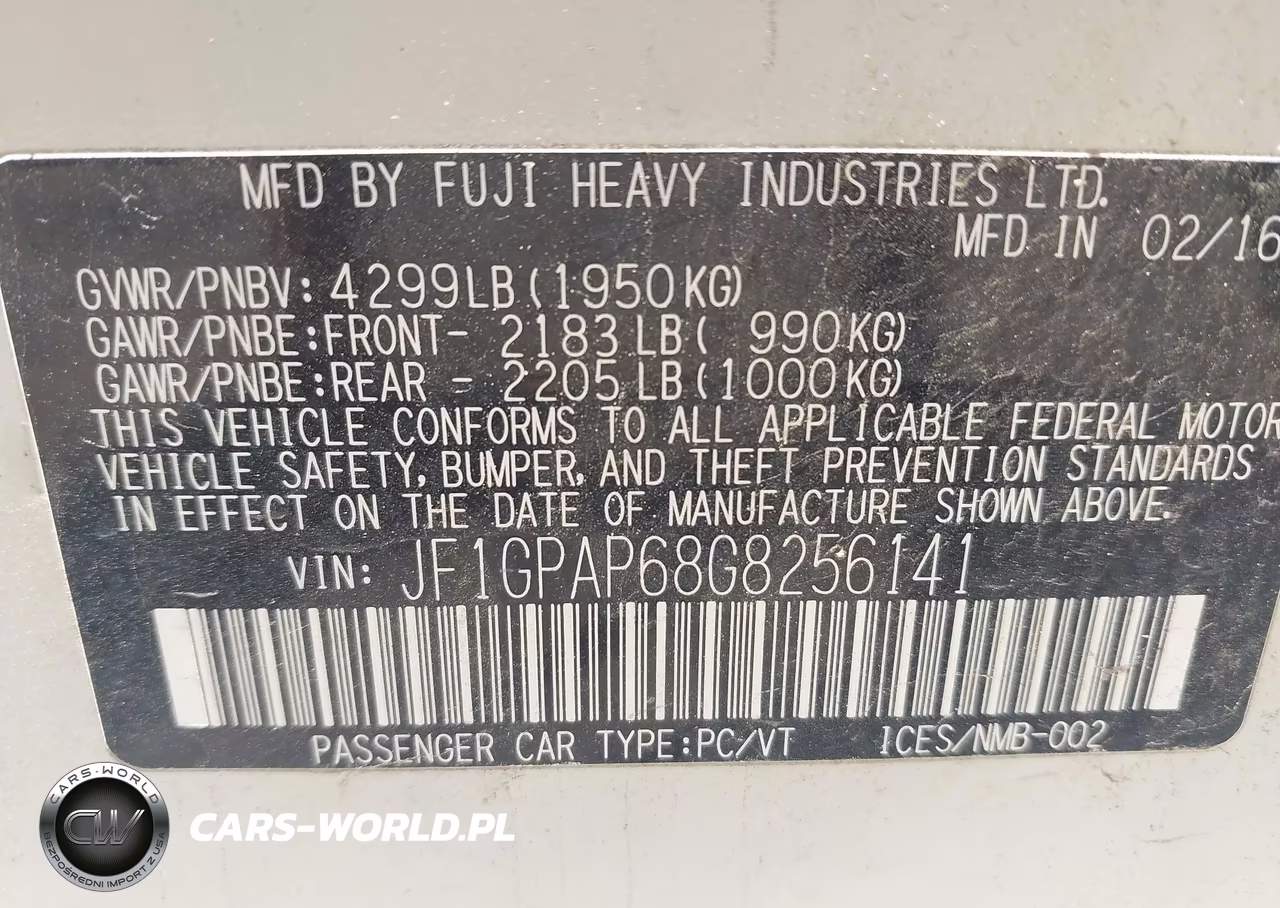2016 Subaru Impreza 2.0I Sport Premium VIN:JF1GPAP68G8256141 - 9