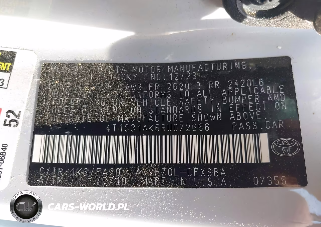 2024 Toyota Camry Hybrid Se VIN:4T1S31AK6RU072666 - 9