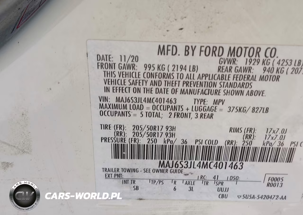 2021 Ford Ecosport Ses VIN:MAJ6S3JL4MC401463 - 9
