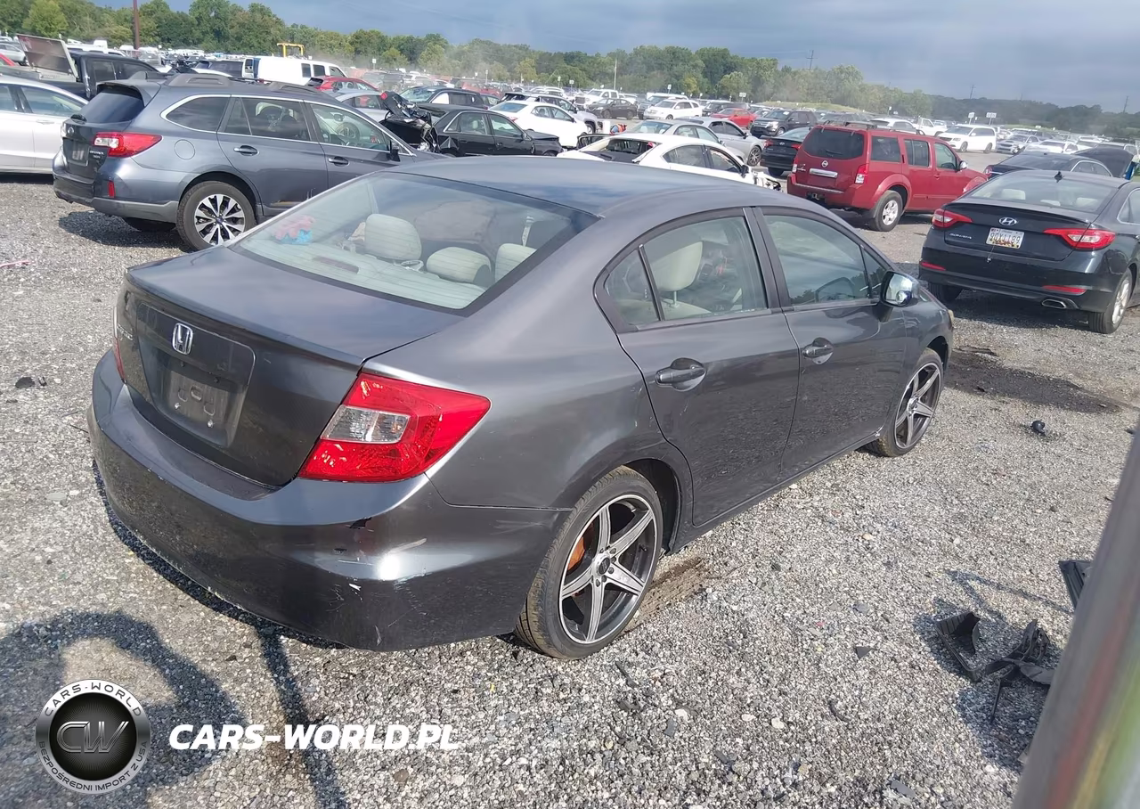 2012 Honda Civic Lx VIN:2HGFB2F54CH574556 - 4