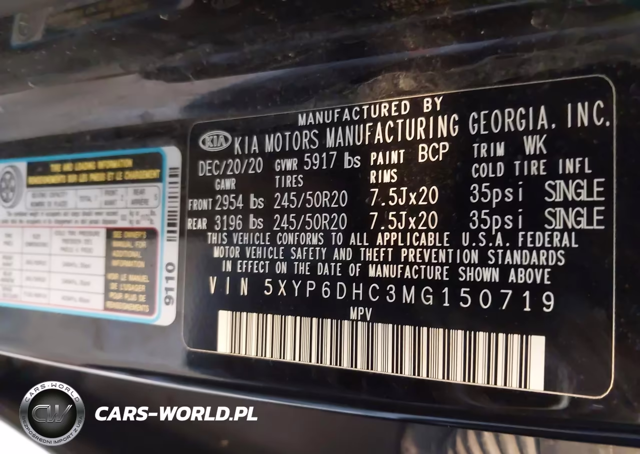 2021 Kia Telluride S VIN:5XYP6DHC3MG150719 - 9