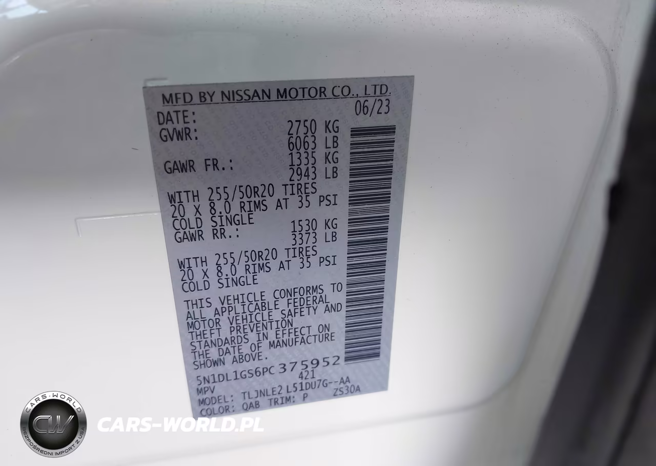 2023 Infiniti Qx60 Sensory Awd VIN:5N1DL1GS6PC375952 - 9