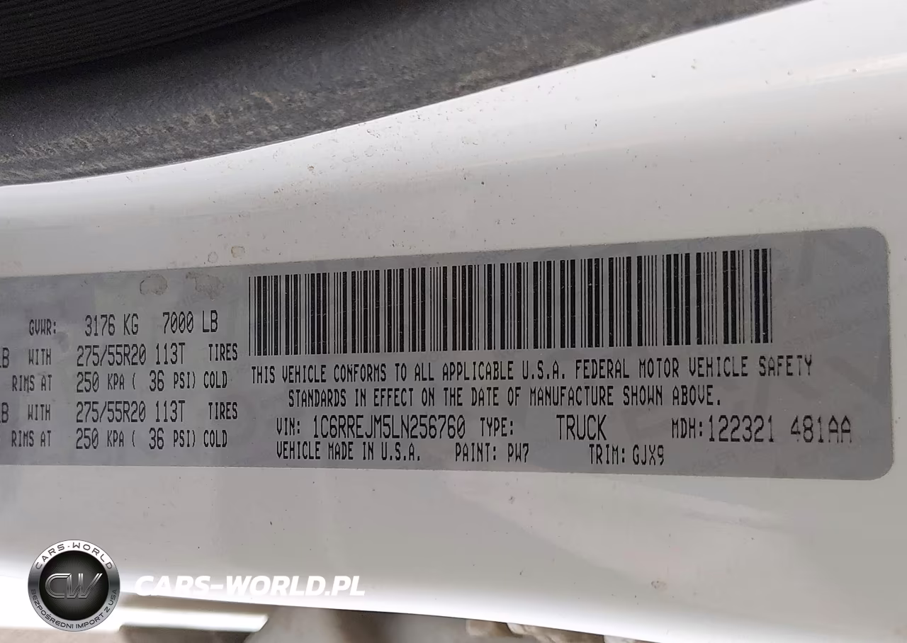 2020 Ram 1500 Laramie 4X2 5'7 Box VIN:1C6RREJM5LN256760 - 9