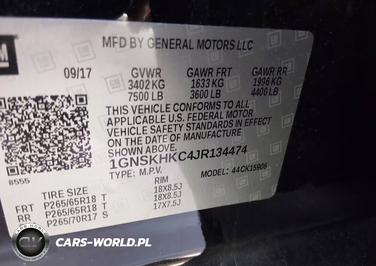 2018 Chevrolet Suburban Lt VIN:1GNSKHKC4JR134474 - 9