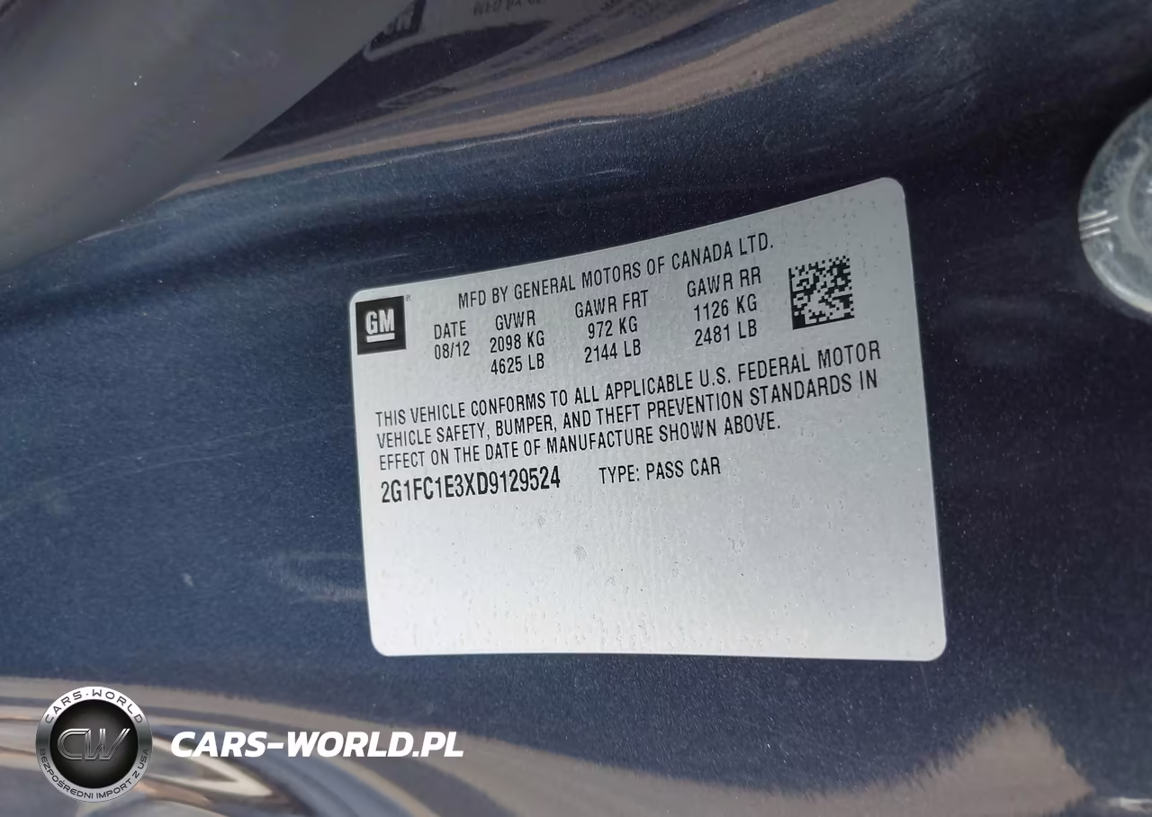 2013 Chevrolet Camaro 2Lt VIN:2G1FC1E3XD9129524 - 9