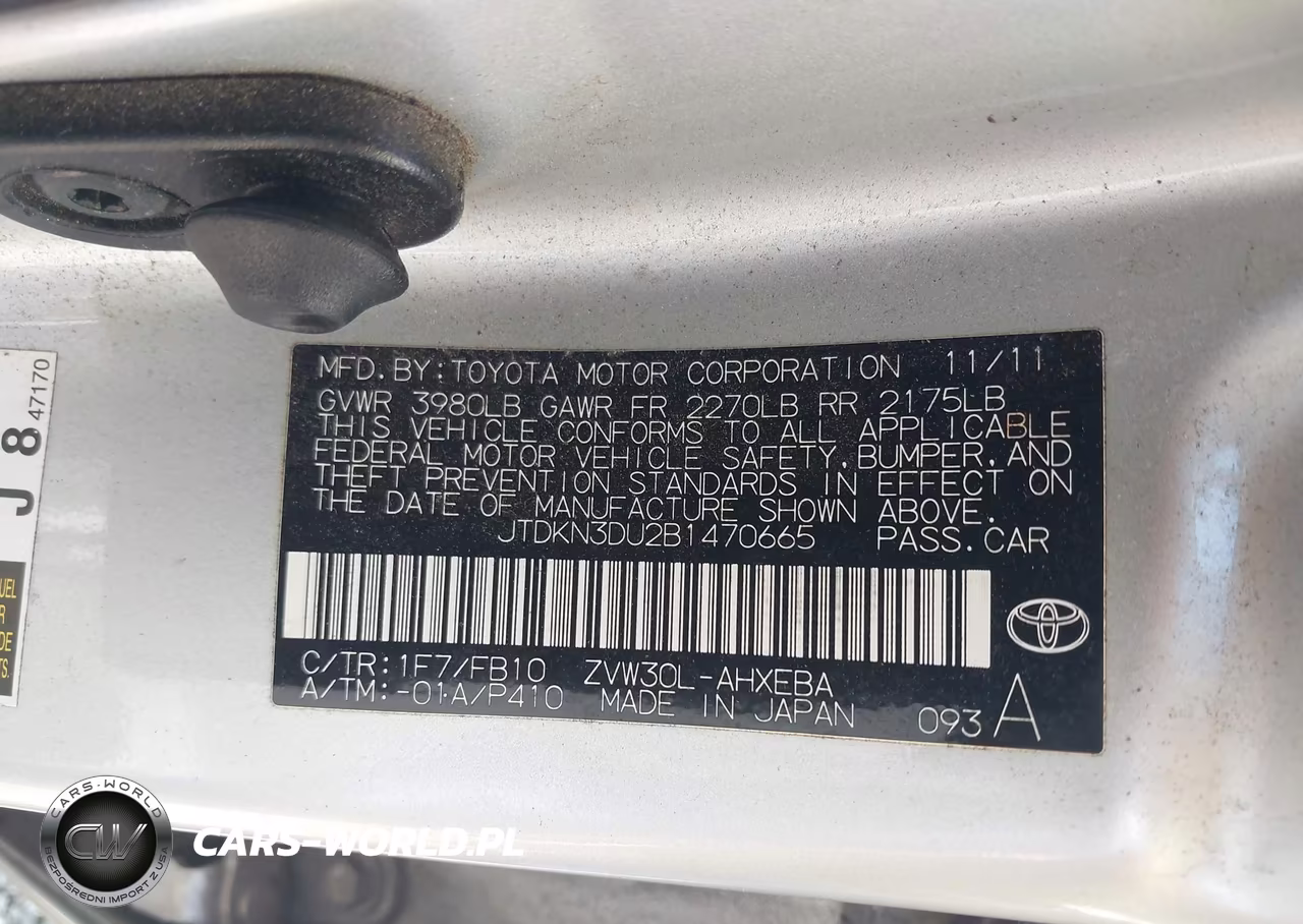 2011 Toyota Prius Three VIN:JTDKN3DU2B1470665 - 9