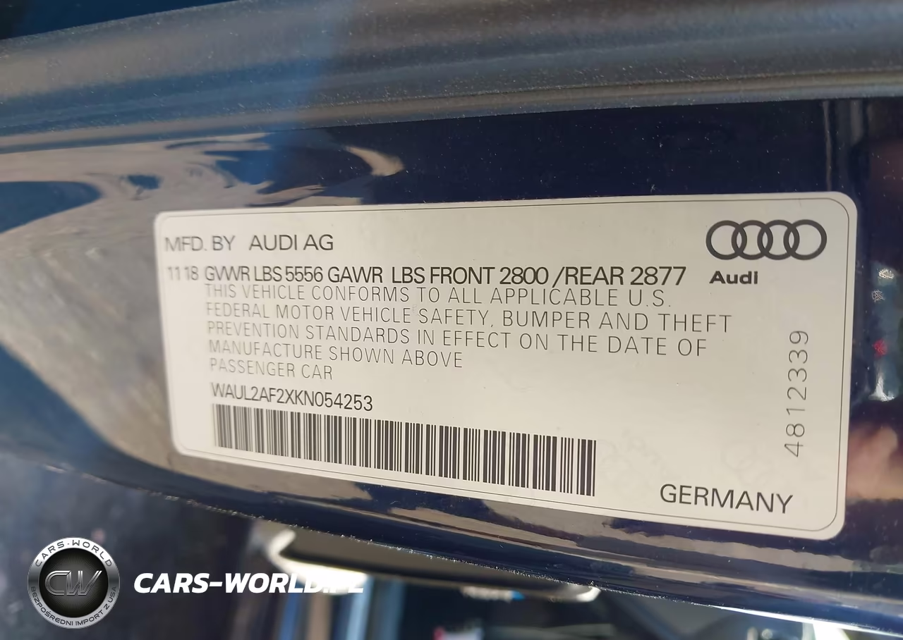 2019 Audi A6 55 Premium VIN:WAUL2AF2XKN054253 - 9