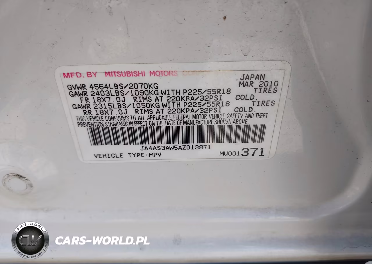 2010 Mitsubishi Outlander Se VIN:JA4AS3AW5AZ013871 - 9