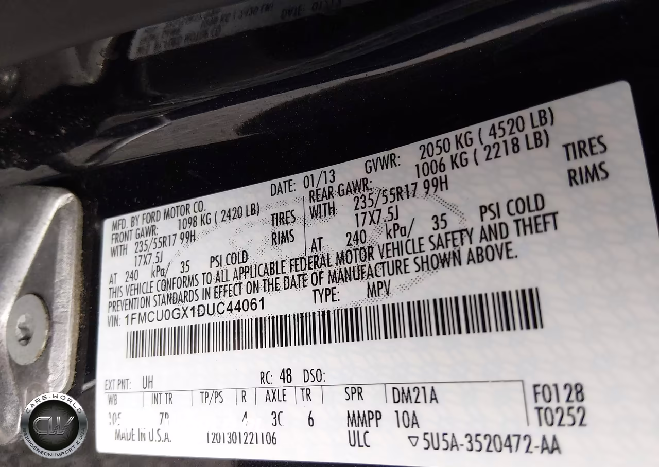 2013 Ford Escape Se VIN:1FMCU0GX1DUC44061 - 9